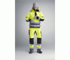 6639 Pantalones largos de trabajo aislantes 37.5® de alta visibiidad clase 2 AllroundWork  amarillo/ gris acero